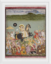 "Maharana Sangram Singh of Mewar out Hunting on his Horse, Jambudvipa"