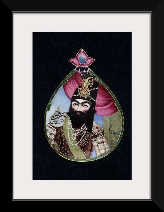 "Portrait Miniature of the Qajar Ruler, Fath 'Ali Shah"