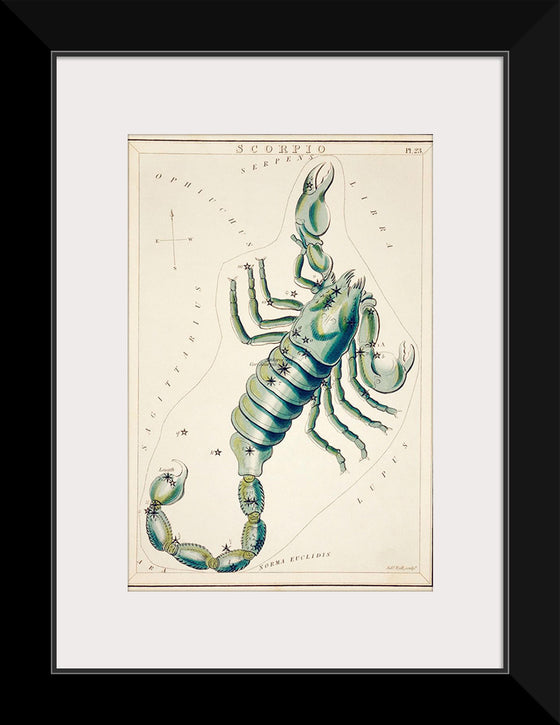 "Astronomical Chart of the Scorpio (1831) ", Sidney Hall