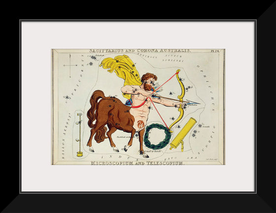 "Astronomical Chart of Sagittarius (1831)", Sidney Hall