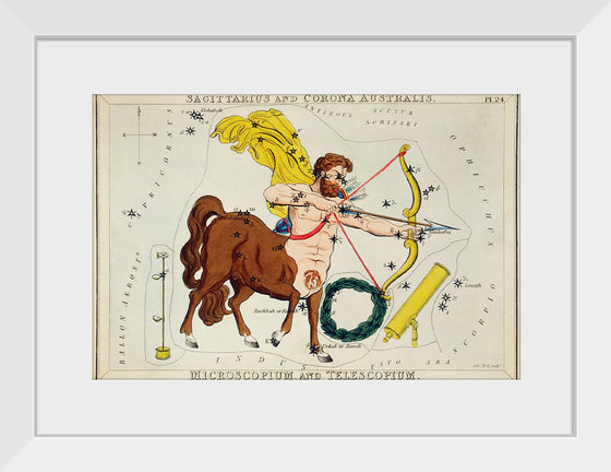 "Astronomical Chart of Sagittarius (1831)", Sidney Hall