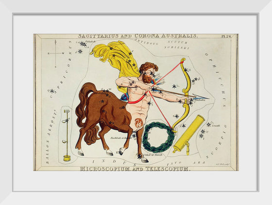 "Astronomical Chart of Sagittarius (1831)", Sidney Hall