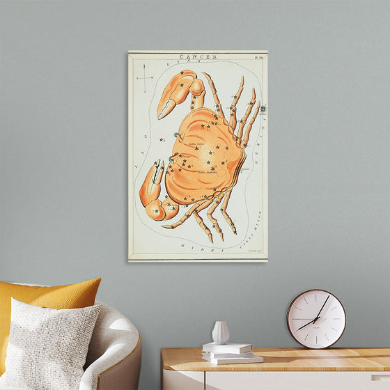 "Sidney Hall’s (?-1831) Astronomical Chart Illustration of the Cancer Zodiac"