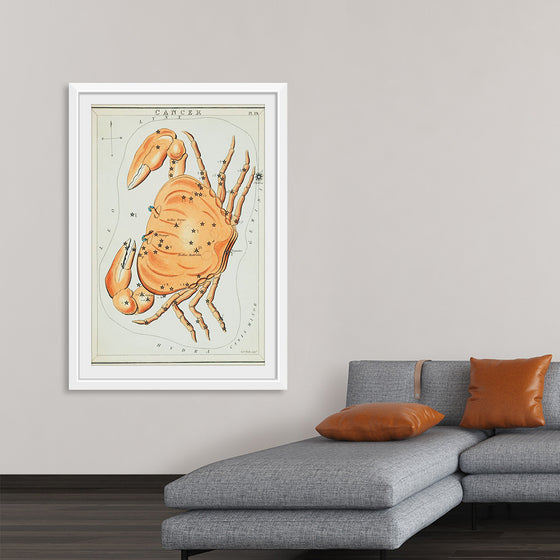 "Sidney Hall’s (?-1831) Astronomical Chart Illustration of the Cancer Zodiac"