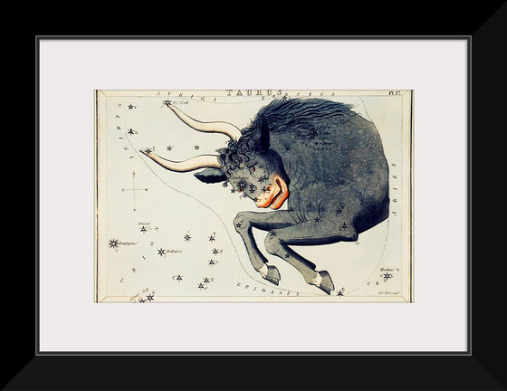 "Sidney Hall’s (?-1831) Astronomical Chart Illustration of the Taurus"