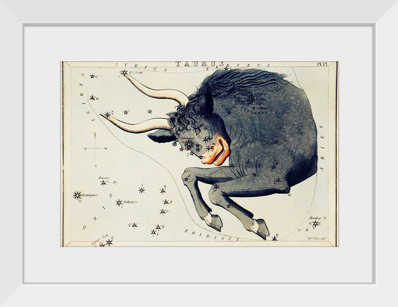 "Sidney Hall’s (?-1831) Astronomical Chart Illustration of the Taurus"