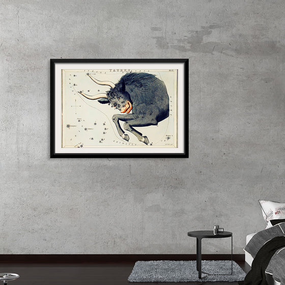 "Sidney Hall’s (?-1831) Astronomical Chart Illustration of the Taurus"