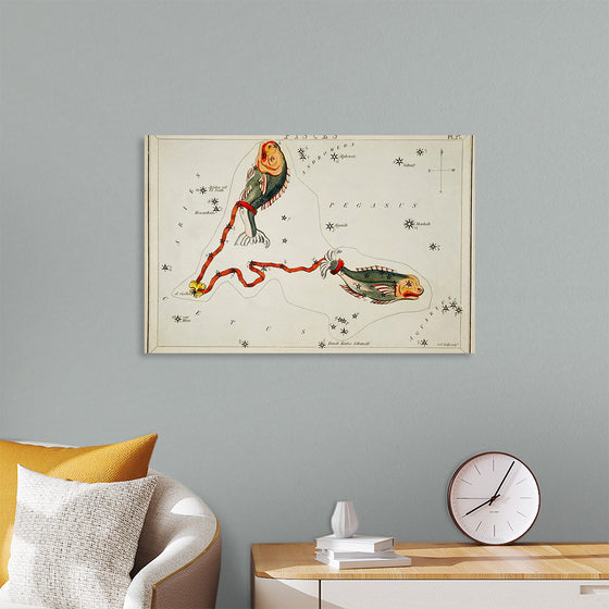 "Sidney Hall’s (1831) Astronomical Chart Illustration of the Pisces"