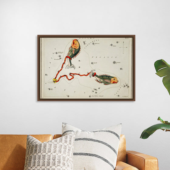 "Sidney Hall’s (1831) Astronomical Chart Illustration of the Pisces"