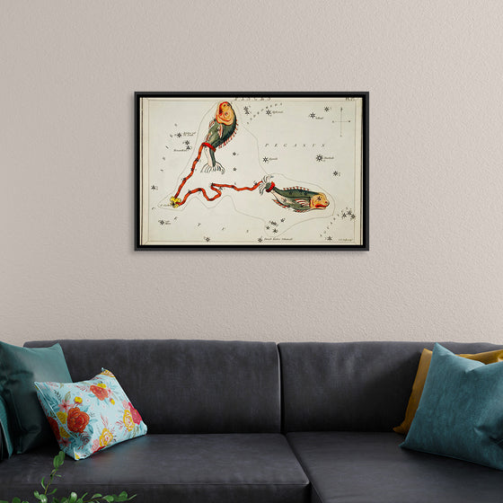 "Sidney Hall’s (1831) Astronomical Chart Illustration of the Pisces"