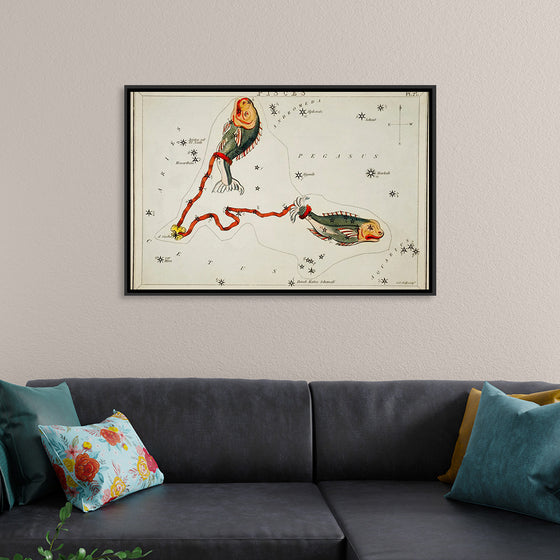 "Sidney Hall’s (1831) Astronomical Chart Illustration of the Pisces"