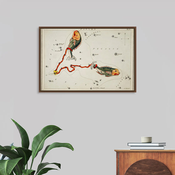 "Sidney Hall’s (1831) Astronomical Chart Illustration of the Pisces"