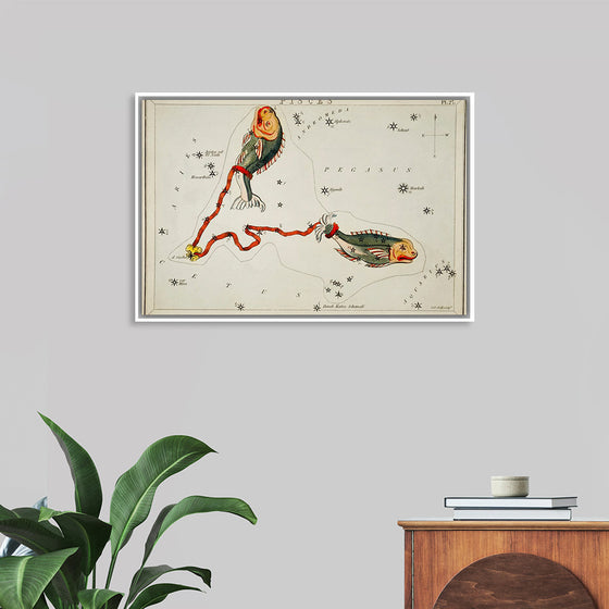 "Sidney Hall’s (1831) Astronomical Chart Illustration of the Pisces"