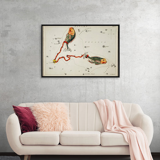 "Sidney Hall’s (1831) Astronomical Chart Illustration of the Pisces"