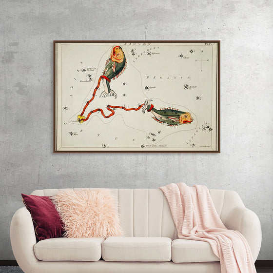 "Sidney Hall’s (1831) Astronomical Chart Illustration of the Pisces"