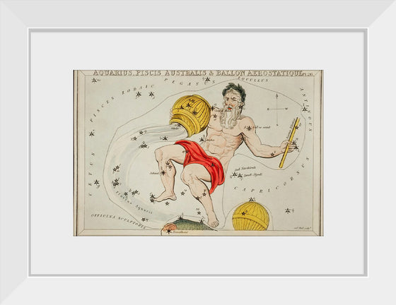 "Astronomical Chart of the Zodiacs Aquaris (1831)", Sidney Hall