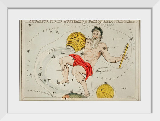 "Astronomical Chart of the Zodiacs Aquaris (1831)", Sidney Hall