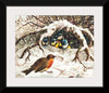 "Vintage Christmas Postcard Depicting Birds in Snow (ca. 1800–1900)"