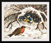 "Vintage Christmas Postcard Depicting Birds in Snow (ca. 1800–1900)"