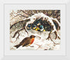 "Vintage Christmas Postcard Depicting Birds in Snow (ca. 1800–1900)"