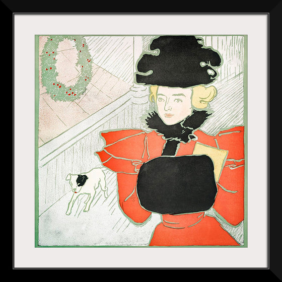 "Vintage Christmas Card (ca. 1890–1907)", Edward Penfield