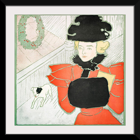 "Vintage Christmas Card (ca. 1890–1907)", Edward Penfield