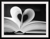 "Open Book with Heart Shaped Pages"