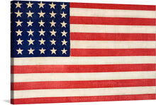  “The Thirty-Six Star Flag of the United States of America” is a captivating print that encapsulates a pivotal moment in American history. Each star on this iconic flag represents one of the 36 states in the Union as of 1865. The bold red and white stripes, meticulously rendered, evoke the resilience and unity of a nation torn by civil war. 