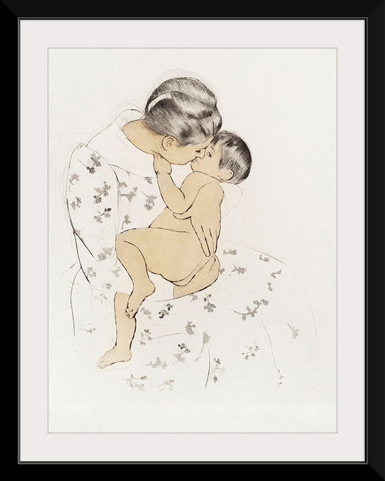 "Mother's Kiss (1890-1891)", Mary Cassatt