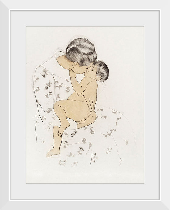 "Mother's Kiss (1890-1891)", Mary Cassatt