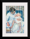 "Mother About to Wash Her Sleepy Child (1880", Mary Cassatt