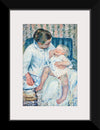 "Mother About to Wash Her Sleepy Child (1880", Mary Cassatt