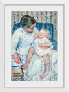 "Mother About to Wash Her Sleepy Child (1880", Mary Cassatt