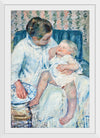 "Mother About to Wash Her Sleepy Child (1880", Mary Cassatt