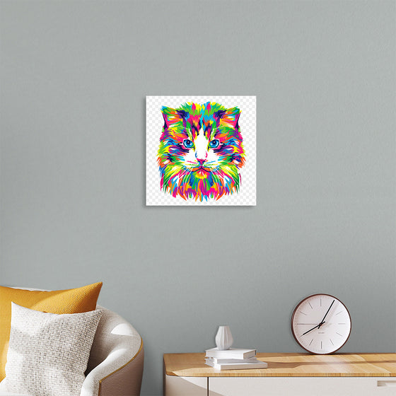 "Colorful abstract cat"