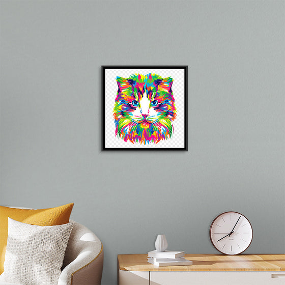 "Colorful abstract cat"