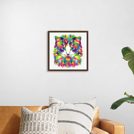 "Colorful abstract cat"