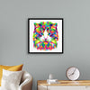 "Colorful abstract cat"