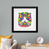 "Colorful abstract cat"