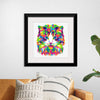 "Colorful abstract cat"