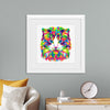 "Colorful abstract cat"