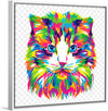 "Colorful abstract cat"