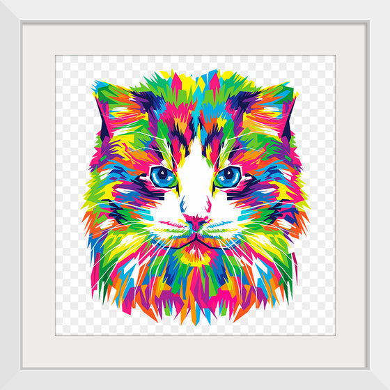 "Colorful abstract cat"