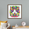 "Colorful abstract cat"