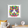 "Colorful abstract cat"