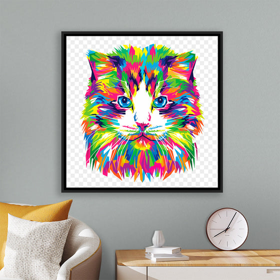 "Colorful abstract cat"