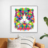 "Colorful abstract cat"