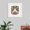 "Colorful abstract cat"