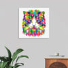 "Colorful abstract cat"