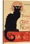 This captivating print brings the enigmatic allure of “Le Chat Noir” to life. The bold silhouette of a black cat, poised with an air of grace, stands against a backdrop adorned with elegant text and intricate designs. The cat’s piercing gaze, accentuated by the rich hues and artistic detailing, invites viewers into a world where art and mystery coalesce.